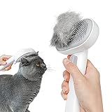 aumuca Katzenbürste mit Auslöseknopf, Katzenbürste Langhaar und Kurzhaar, Hautverträglich Katzenhaarbürste, Fellbürste für Katze Hund Pferd zum Entfernen...