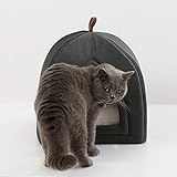 Bedsure Katzenhöhle Katzenbett für große Katzen - Katzen...