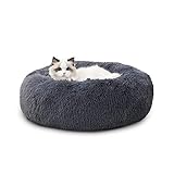 Bedsure Katzenbett waschbar Flauschiges Katzenbett - Ø 50 cm...